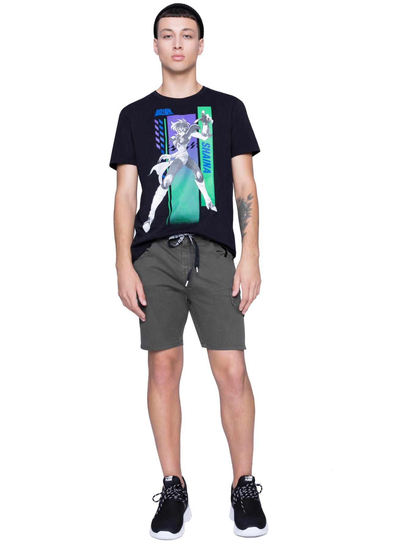 T-Shirt Cavaleiros do Zodíaco Shaina Preto