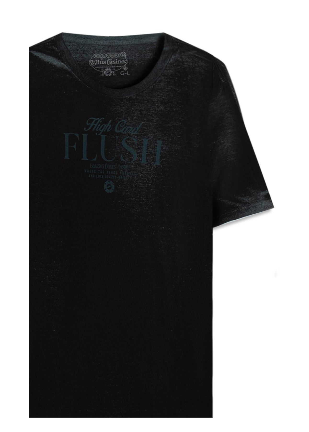 T-Shirt Cotton Devore High Flush Classic Mc Petroleo