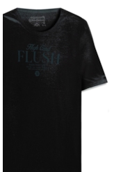 T-Shirt Cotton Devore High Flush Classic Mc Petroleo