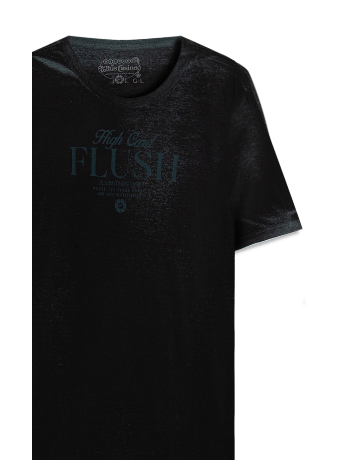 T-Shirt Cotton Devore High Flush Classic Mc Petroleo