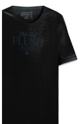 T-Shirt Cotton Devore High Flush Classic Mc Petroleo