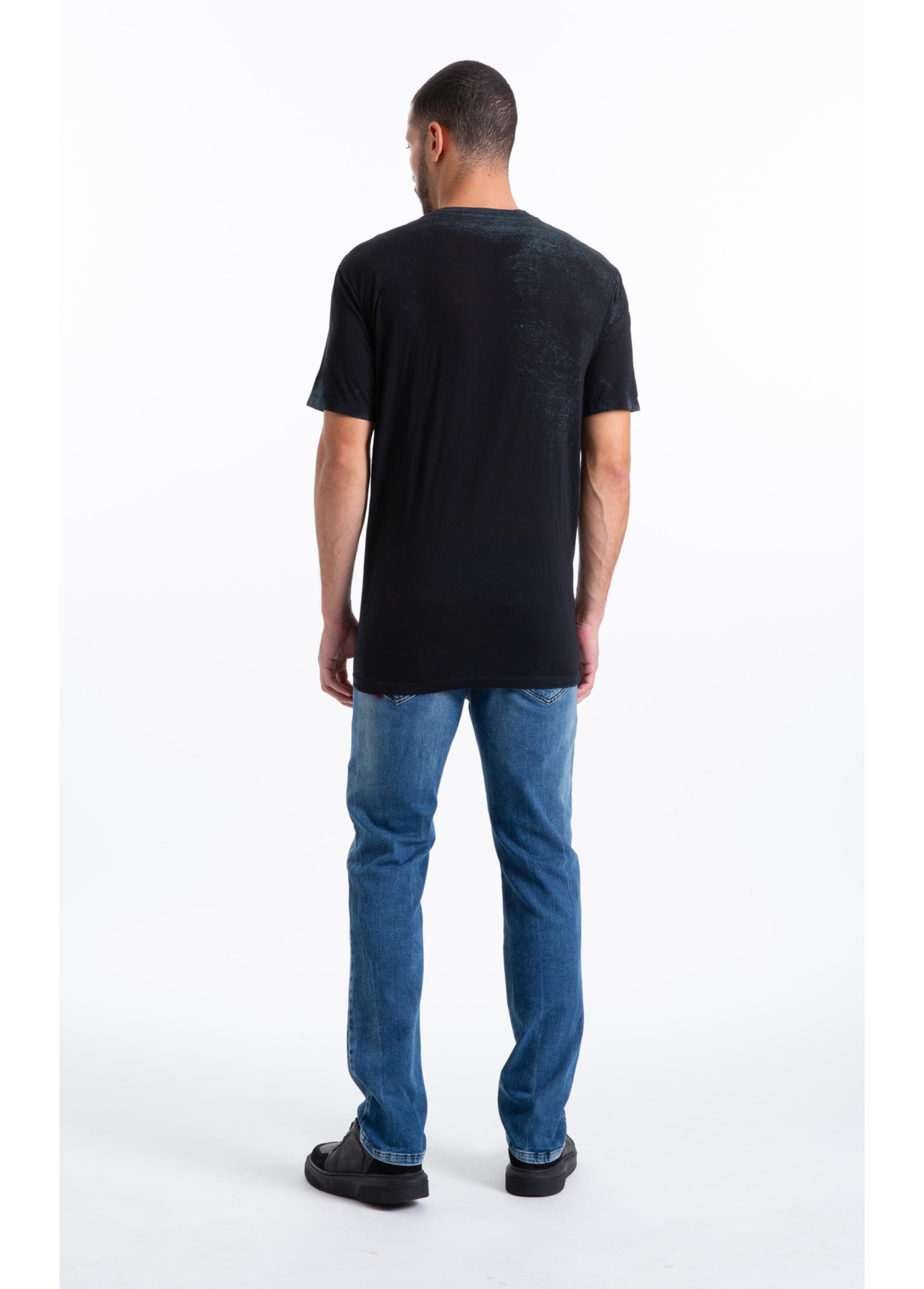 T-Shirt Cotton Devore High Flush Classic Mc Petroleo