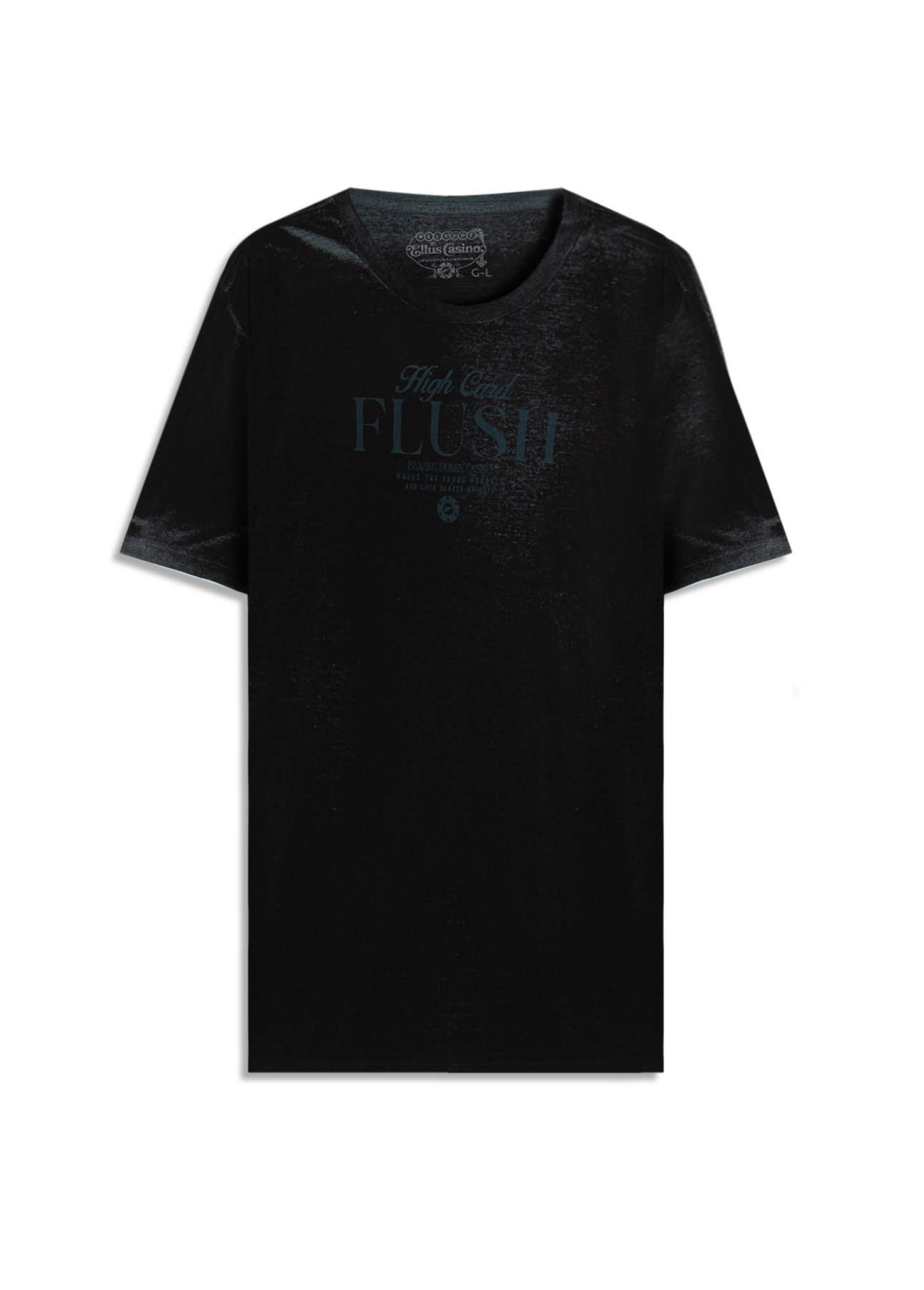 T-Shirt Cotton Devore High Flush Classic Mc Petroleo