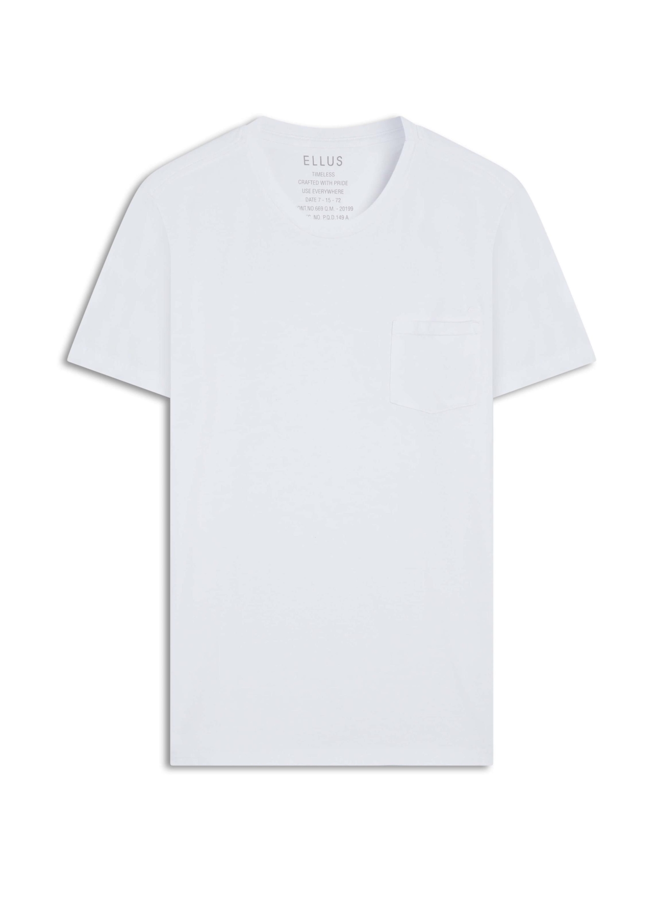 T-Shirt Cotton Easa Pocket Branco