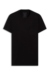 T-Shirt Cotton Easa Pocket Preto