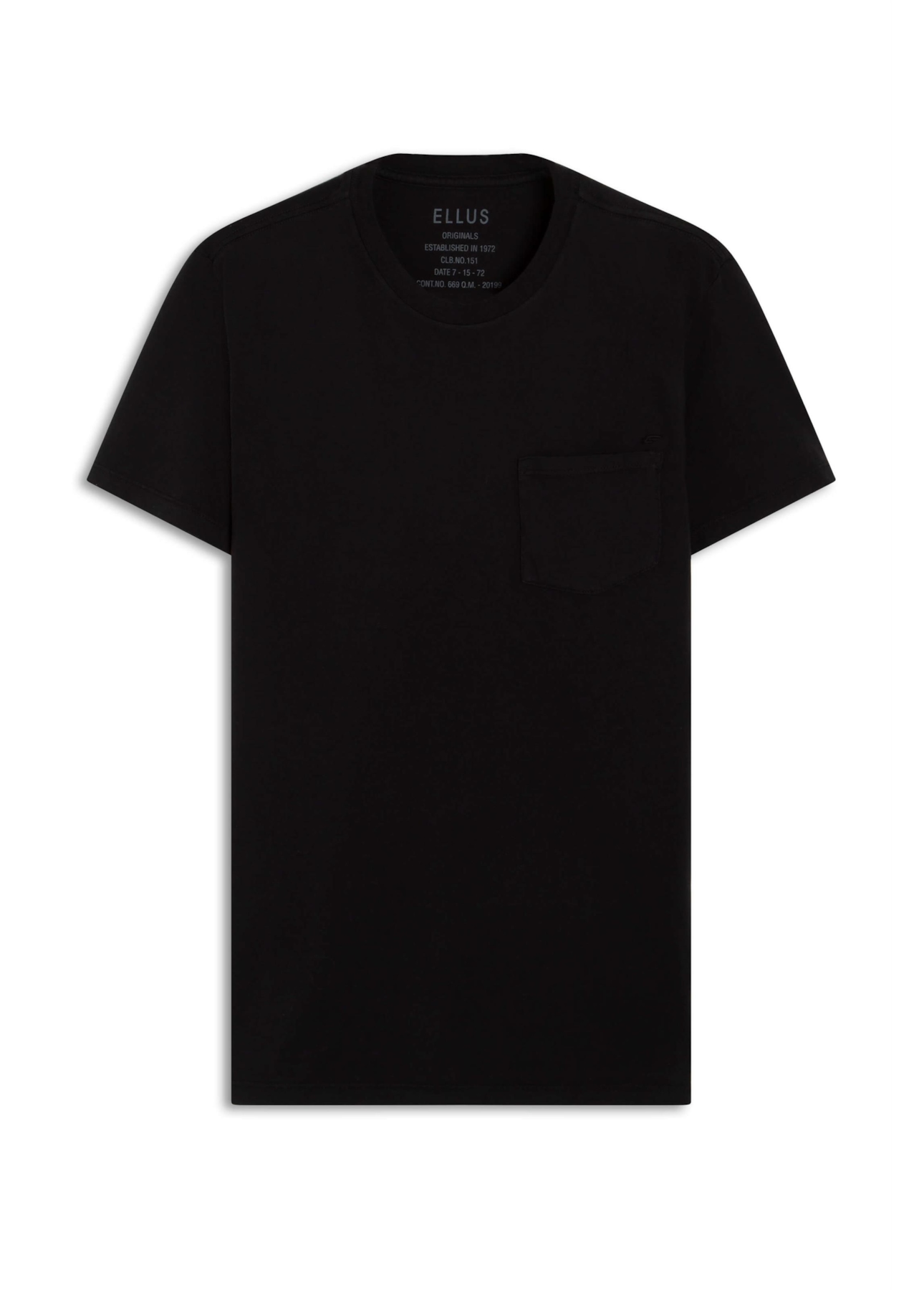 T-Shirt Cotton Easa Pocket Preto