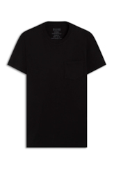 T-Shirt Cotton Easa Pocket Preto