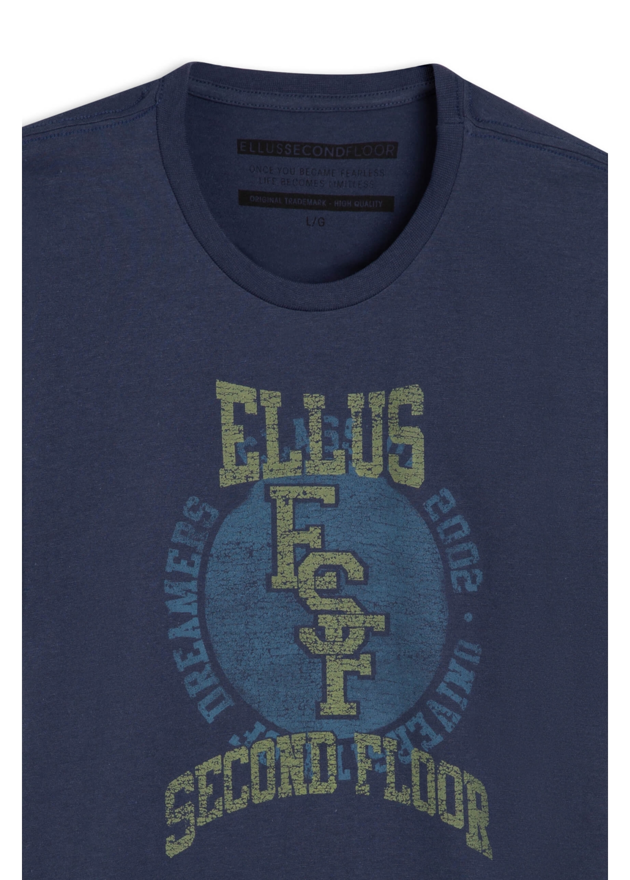 T-Shirt Cotton Fine 2nd Floor Dark Navy