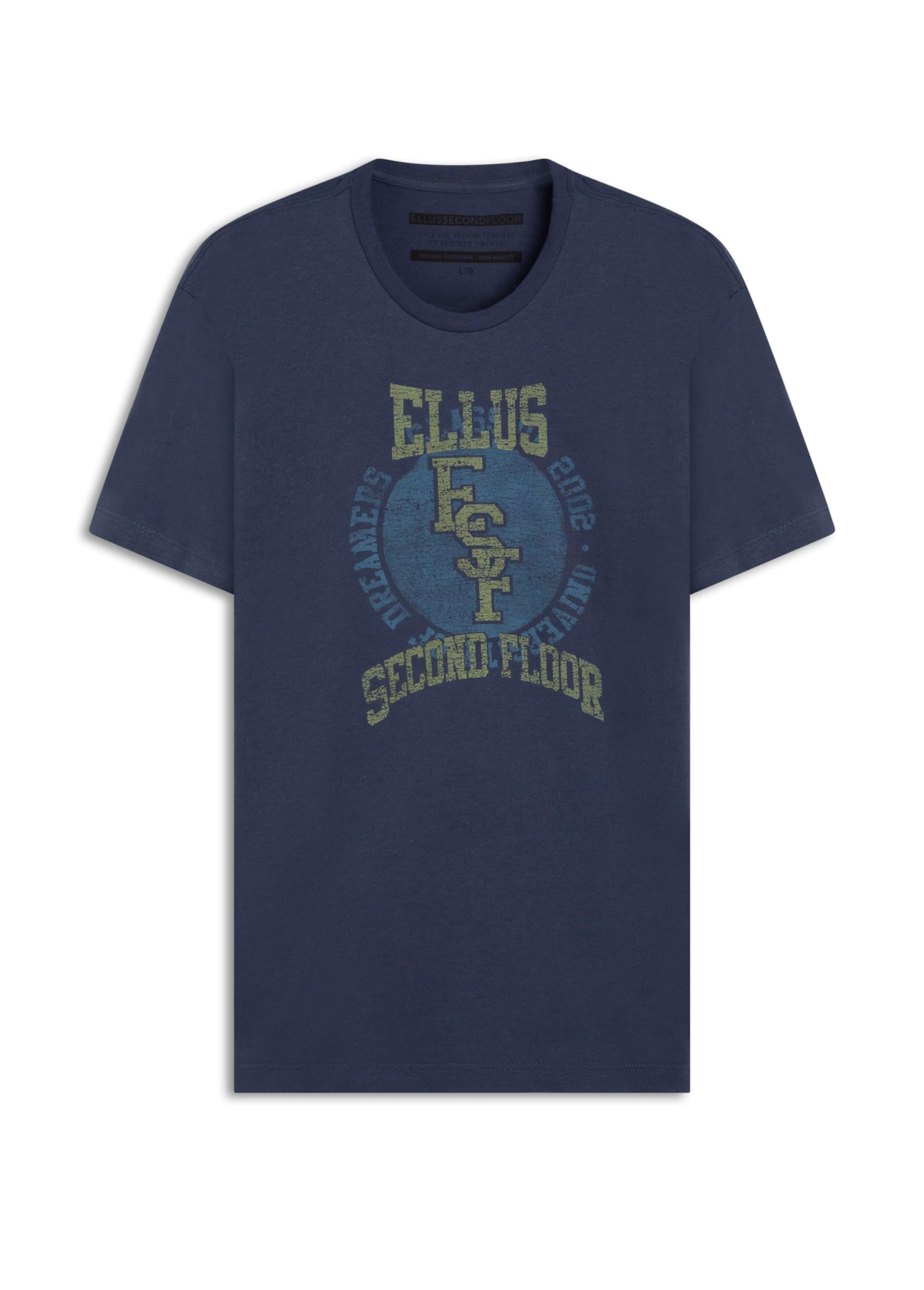 T-Shirt Cotton Fine 2nd Floor Dark Navy