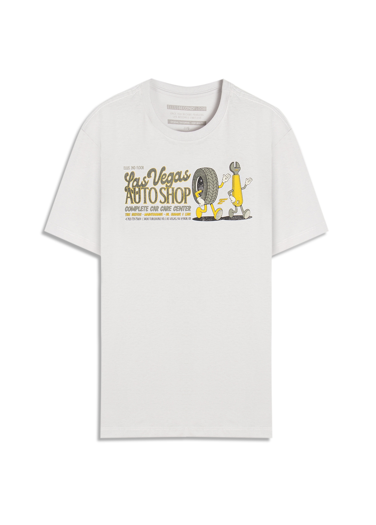 T-Shirt Cotton Fine Autoshop Prata