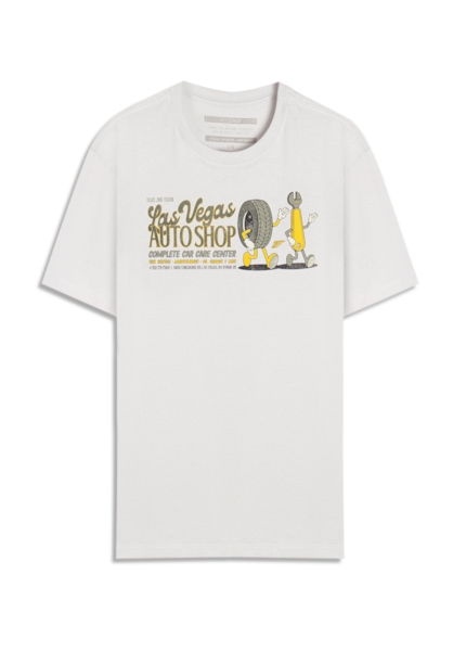 T-Shirt Cotton Fine Autoshop Prata
