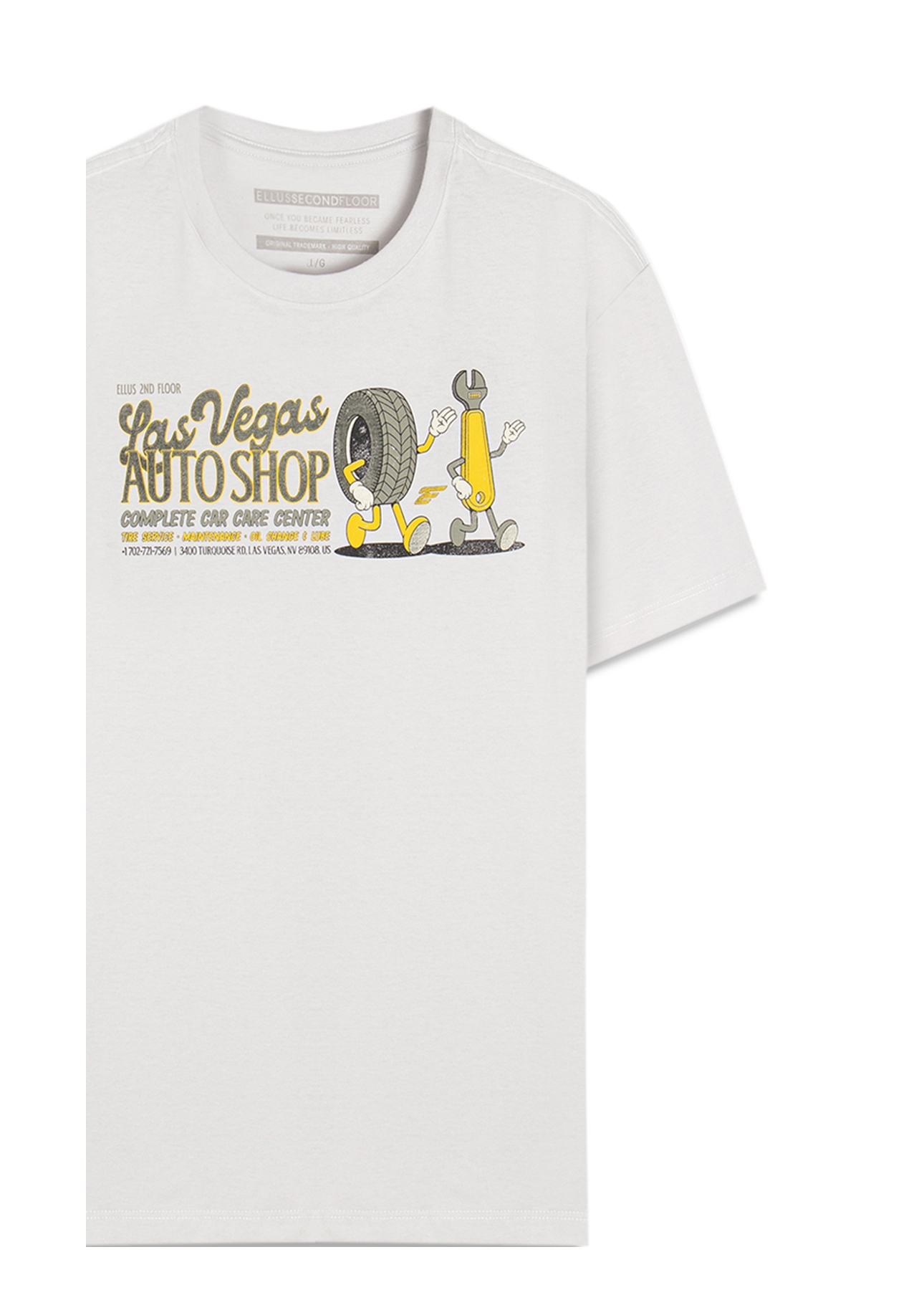 T-Shirt Cotton Fine Autoshop Prata
