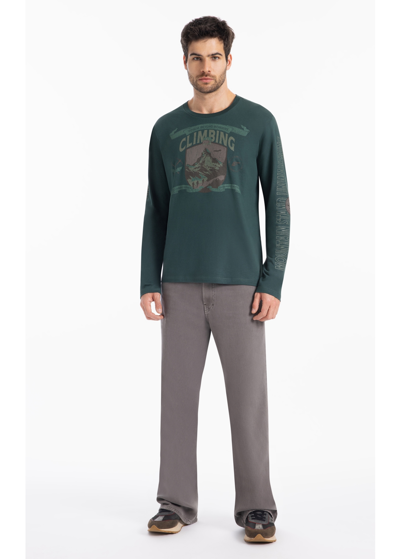 T-Shirt Cotton Fine Climbing Classic Lousa