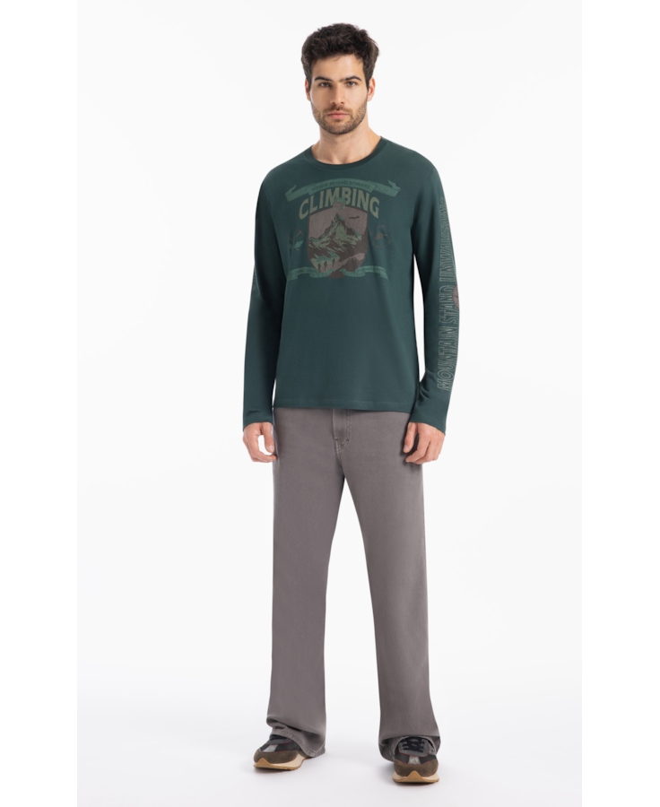 T-Shirt Cotton Fine Climbing Classic Lousa