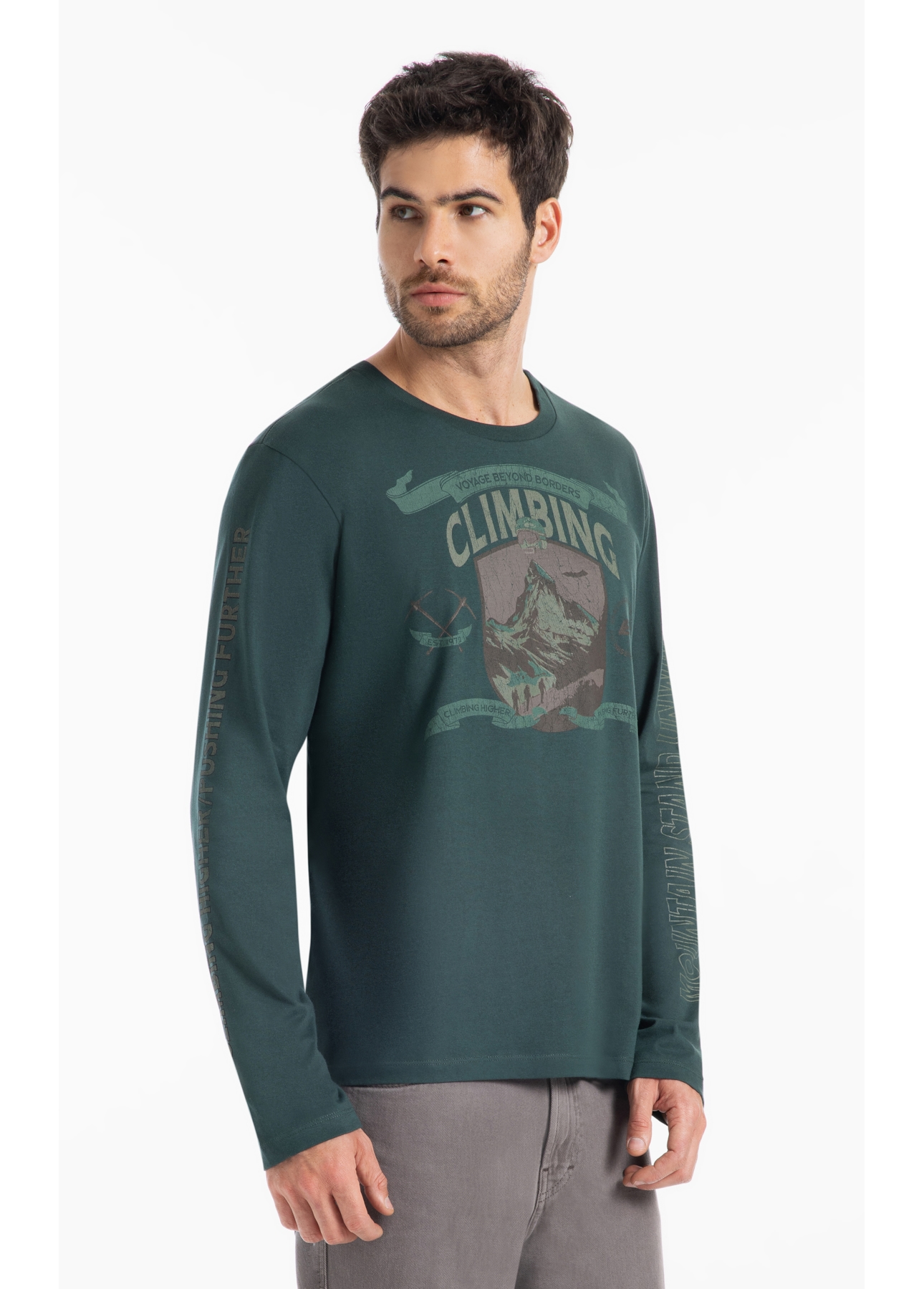 T-Shirt Cotton Fine Climbing Classic Lousa
