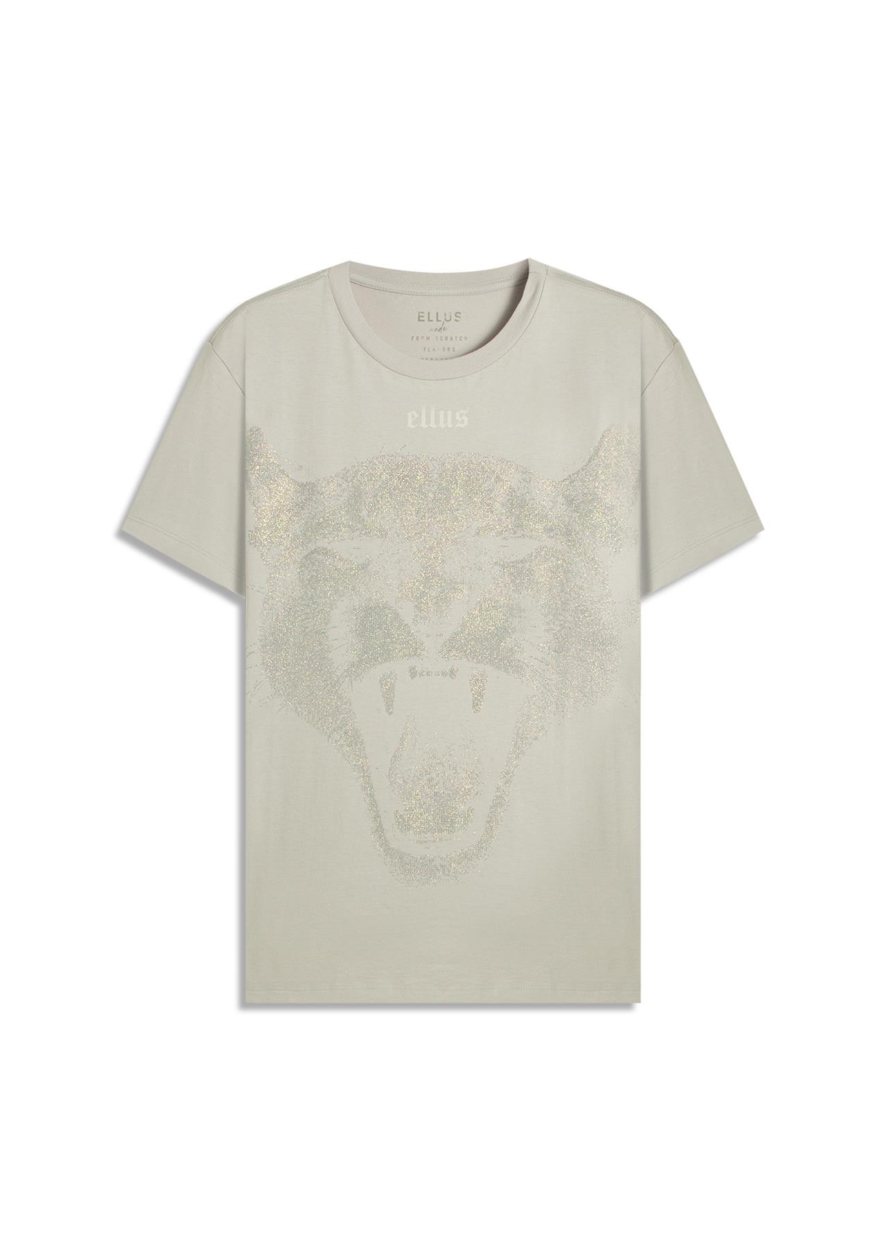T-Shirt Cotton Fine Cougar Ellus Azul Seco