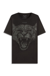 T-Shirt Cotton Fine Cougar Ellus Preto