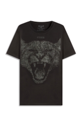 T-Shirt Cotton Fine Cougar Ellus Preto