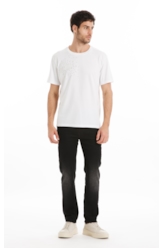 T-Shirt Cotton Fine e Compass Hotfix Classic Off White