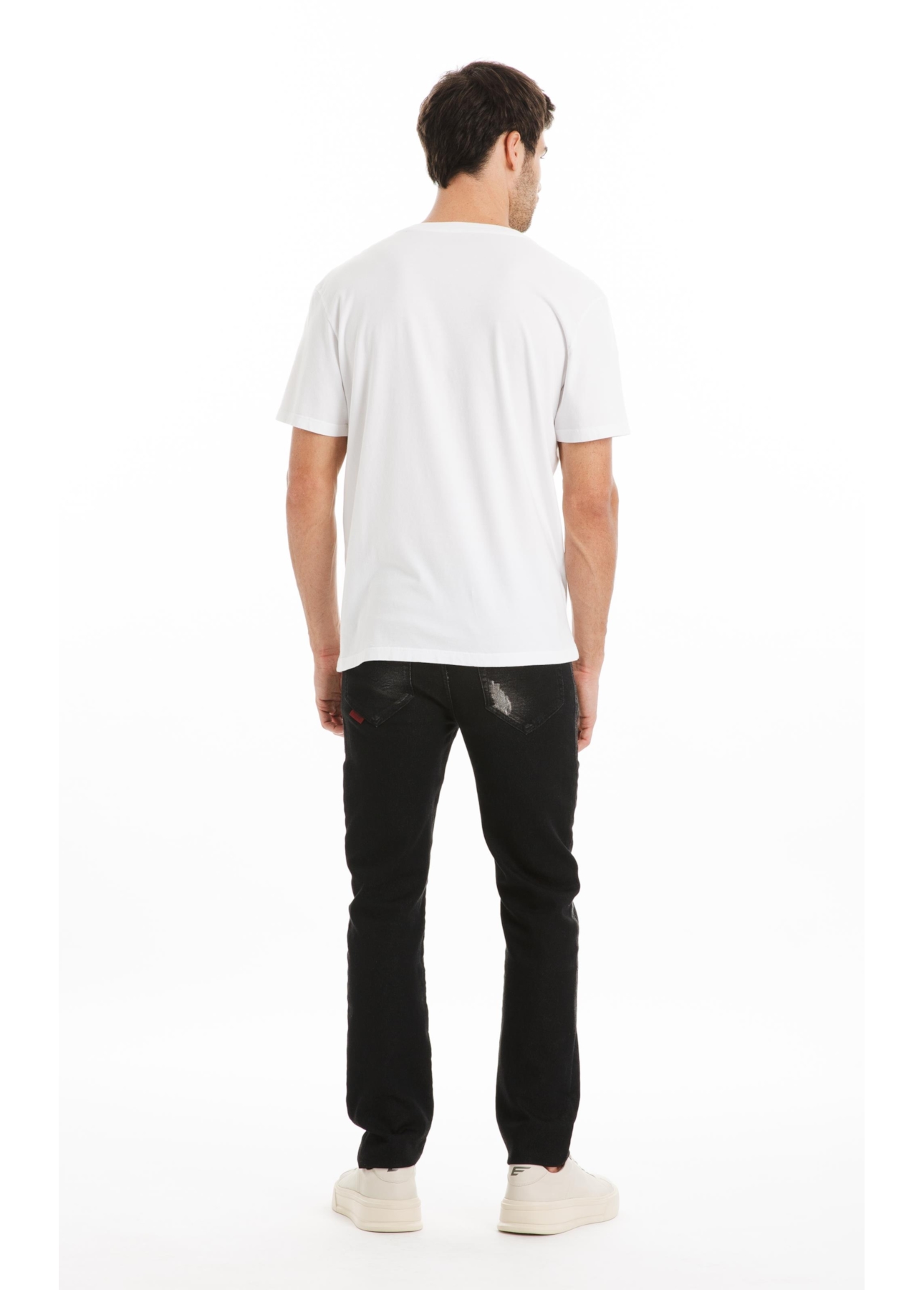 T-Shirt Cotton Fine e Compass Hotfix Classic Off White