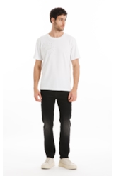 T-Shirt Cotton Fine e Compass Hotfix Classic Off White