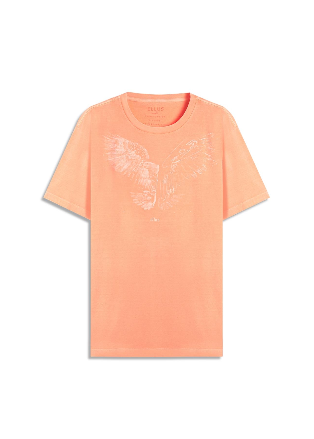 T-Shirt Cotton Fine Eagle Laranja Fluor