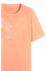 T-Shirt Cotton Fine Eagle Laranja Fluor