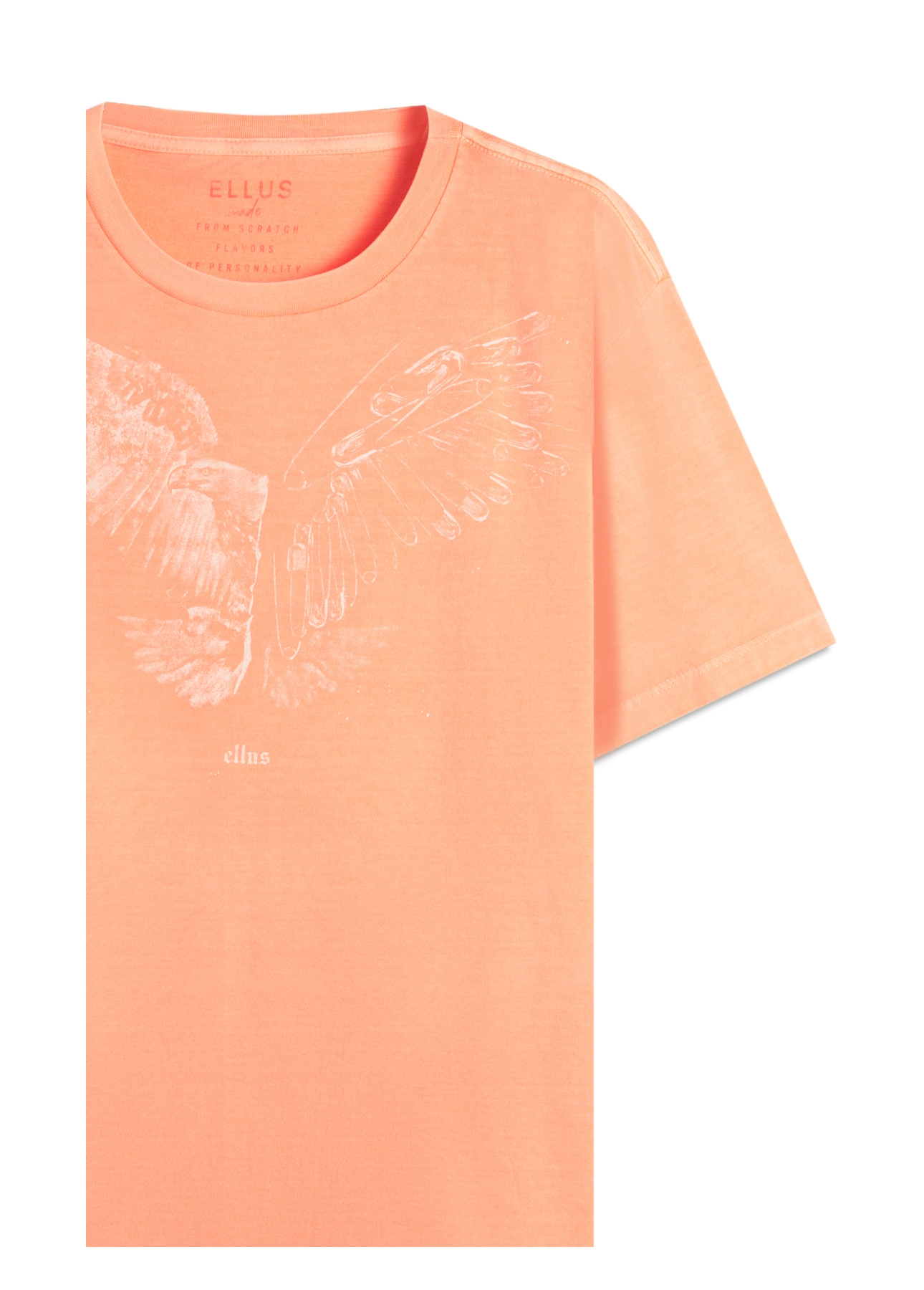 T-Shirt Cotton Fine Eagle Laranja Fluor