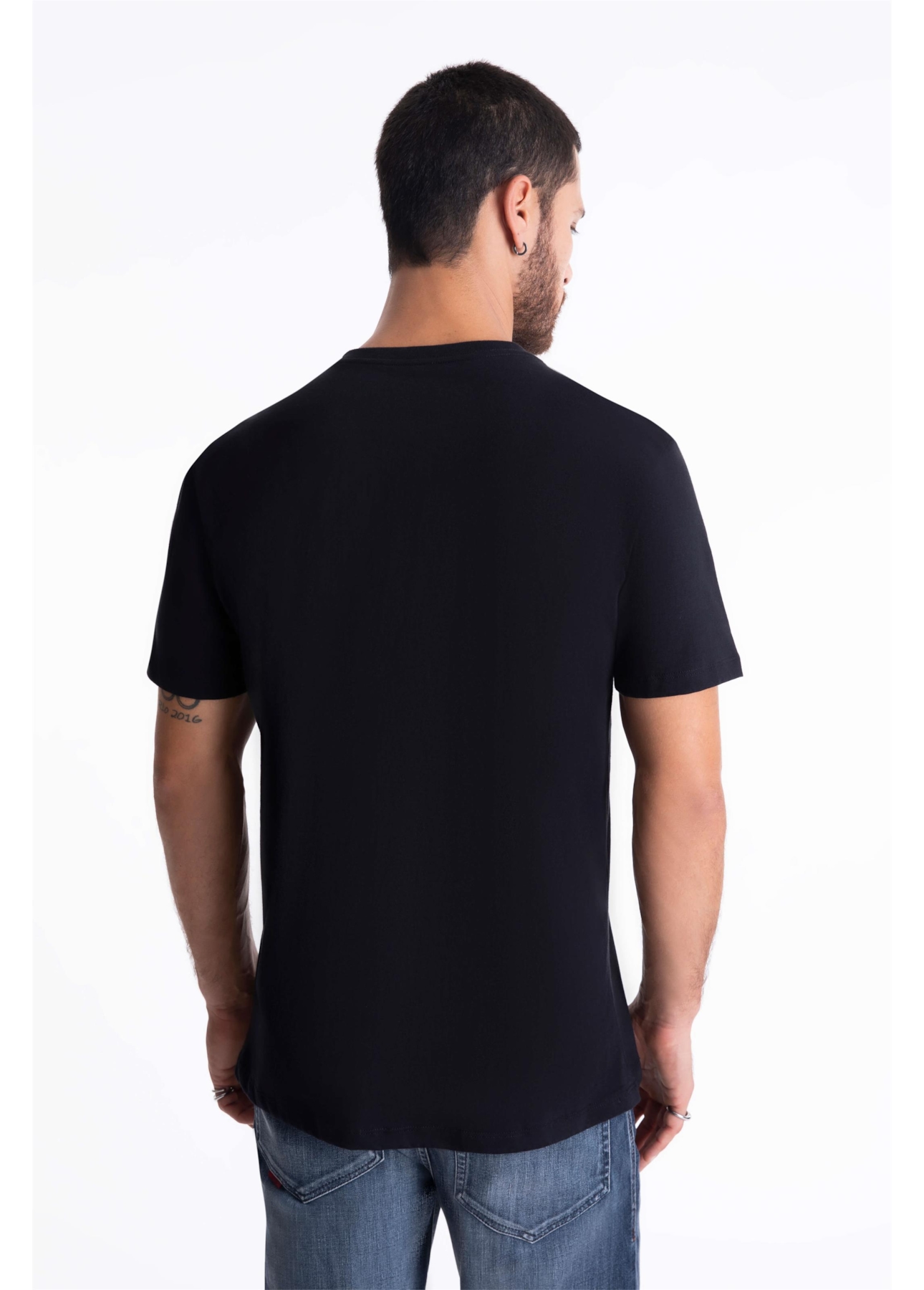 T-Shirt Cotton Fine Eagle Pino Preto