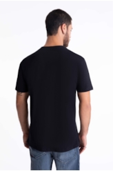 T-Shirt Cotton Fine Eagle Pino Preto
