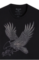 T-Shirt Cotton Fine Eagle Pino Preto
