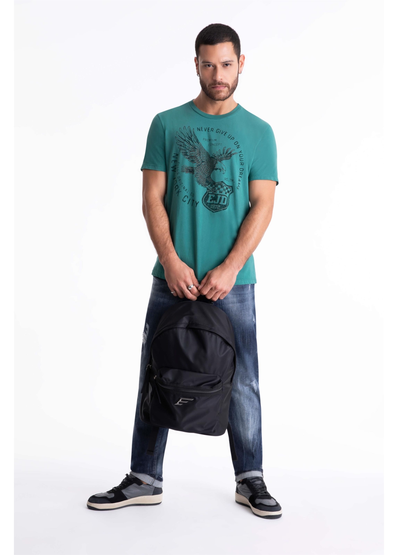 T-Shirt Cotton Fine Eagle Premium Folha