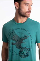 T-Shirt Cotton Fine Eagle Premium Folha