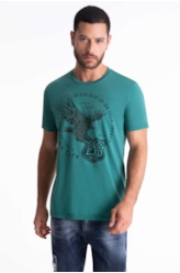 T-Shirt Cotton Fine Eagle Premium Folha