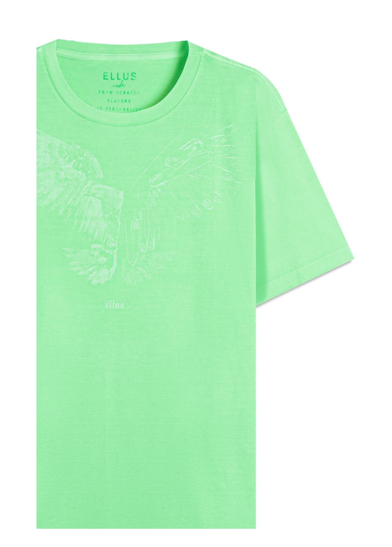 T-Shirt Cotton Fine Eagle Verde Fluor
