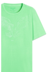 T-Shirt Cotton Fine Eagle Verde Fluor