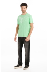 T-Shirt Cotton Fine Eagle Verde Fluor