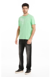 T-Shirt Cotton Fine Eagle Verde Fluor