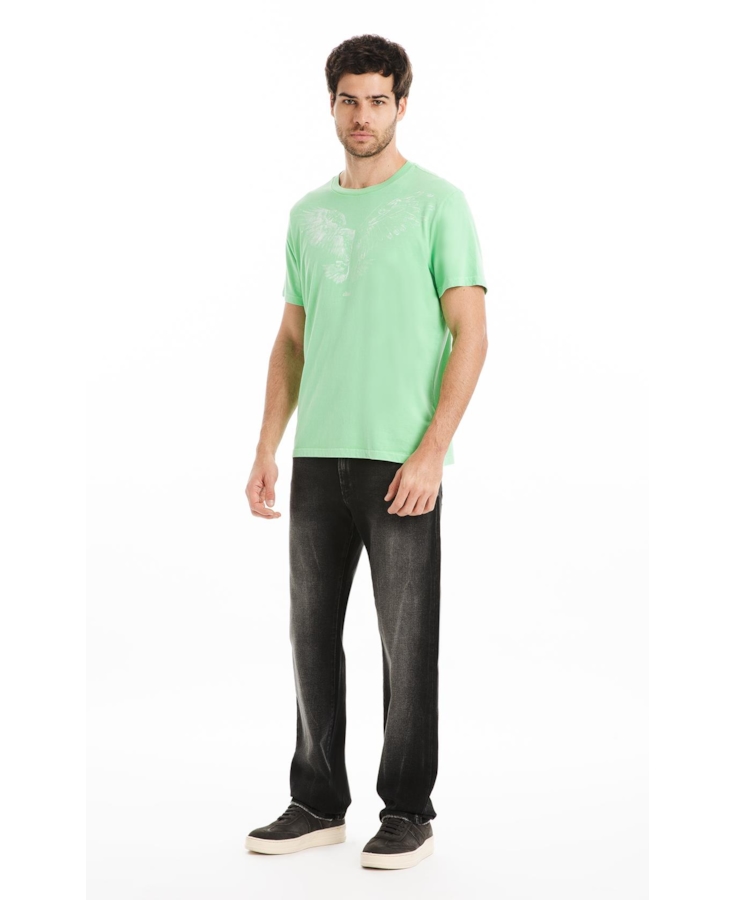 T-Shirt Cotton Fine Eagle Verde Fluor