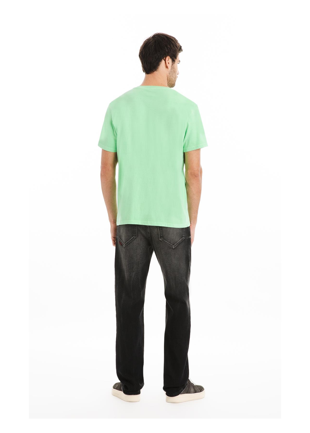 T-Shirt Cotton Fine Eagle Verde Fluor
