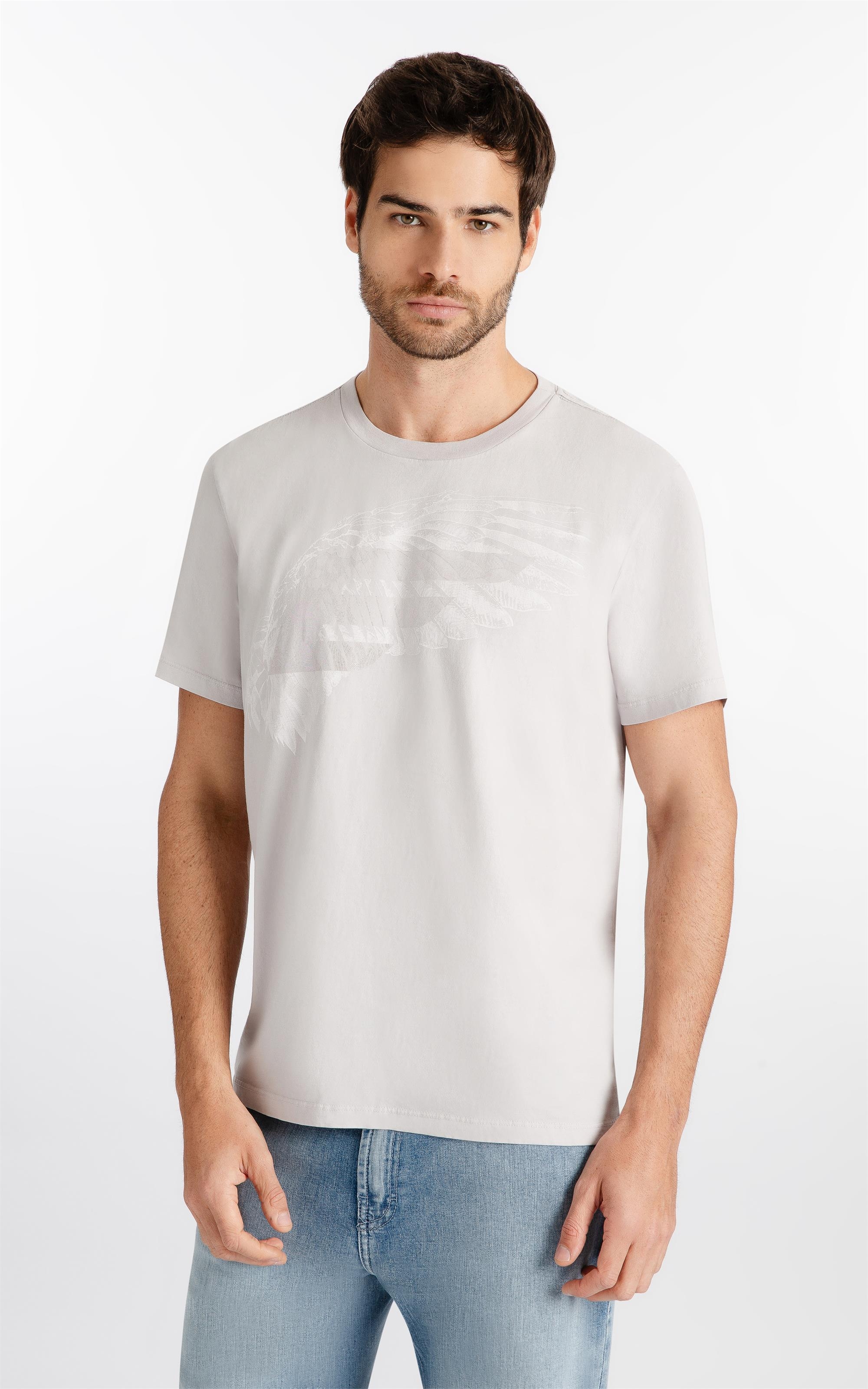 T-Shirt Washed Grow Wild Classic Azul Seco