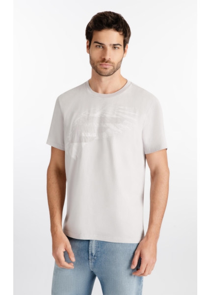 T-Shirt Cotton Fine Easa Asa Classic Azul Seco