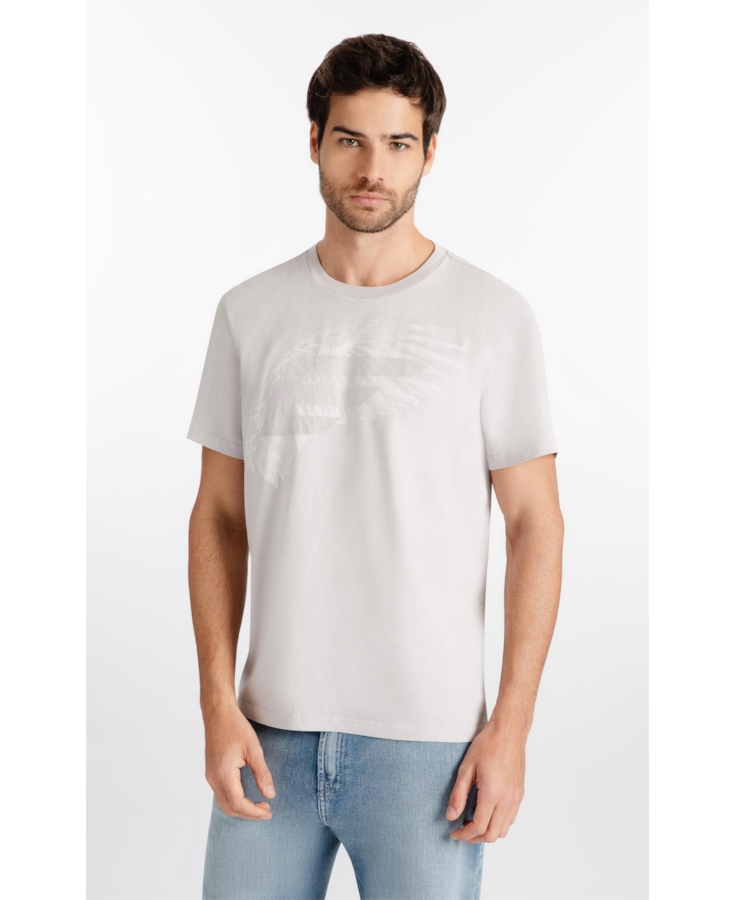 T-Shirt Cotton Fine Easa Asa Classic Azul Seco