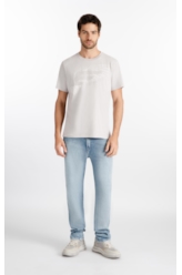 T-Shirt Cotton Fine Easa Asa Classic Azul Seco