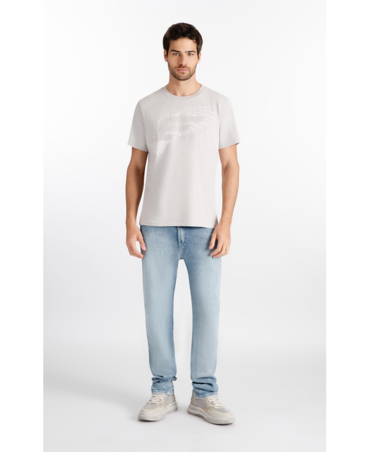 T-Shirt Cotton Fine Easa Asa Classic Azul Seco