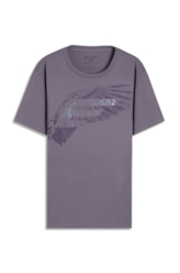 T-Shirt Cotton Fine Easa Asa Classic Purple Gray