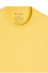 T-Shirt Cotton Fine Easa Classic Amarelo Claro