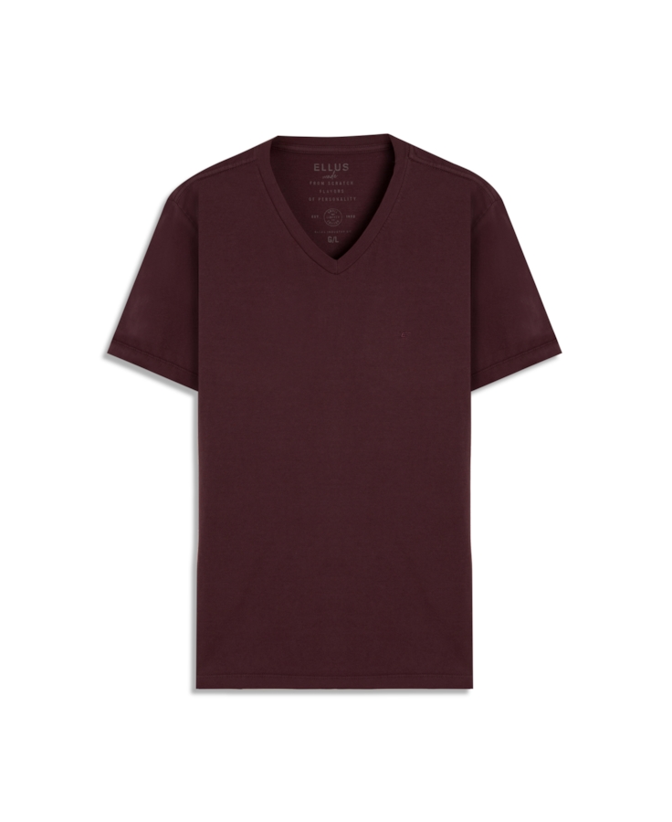 T-Shirt Cotton Fine Easa Classic Bordeaux