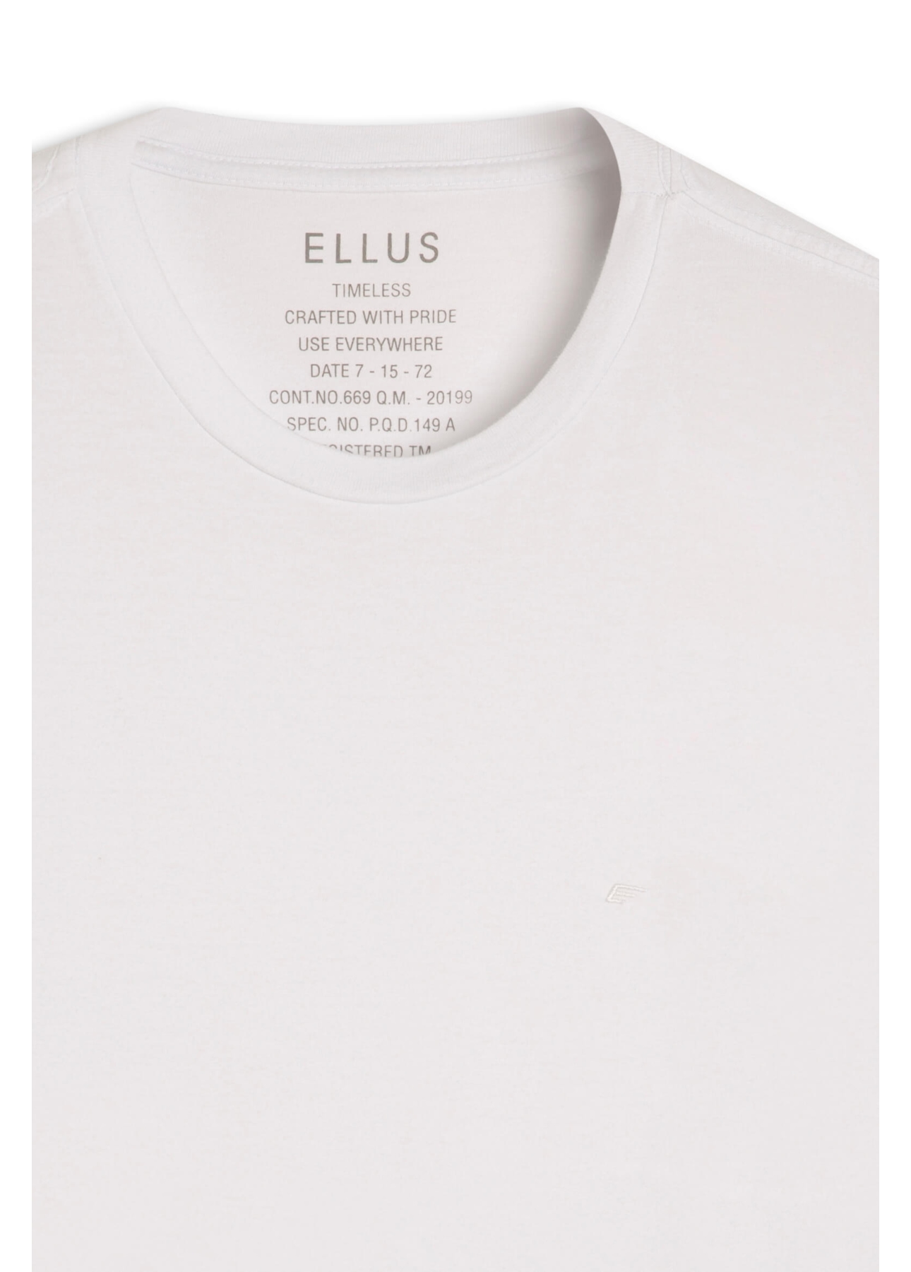 T-Shirt Cotton Fine Easa Classic Branco