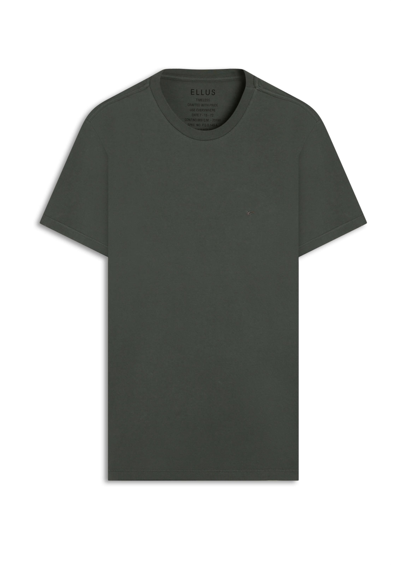 T-Shirt Cotton Fine Easa Classic Musgo